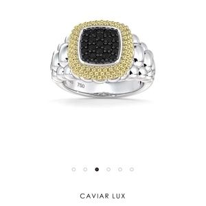 Lagos Square Black Diamond Statement Ring
